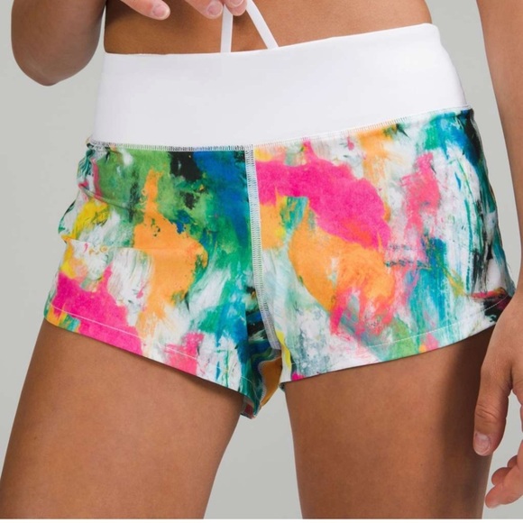 Lululemon Speed Up Low-Rise Lined Short 2.5"
White Multi / White | Size 12 - Picture 8 of 10